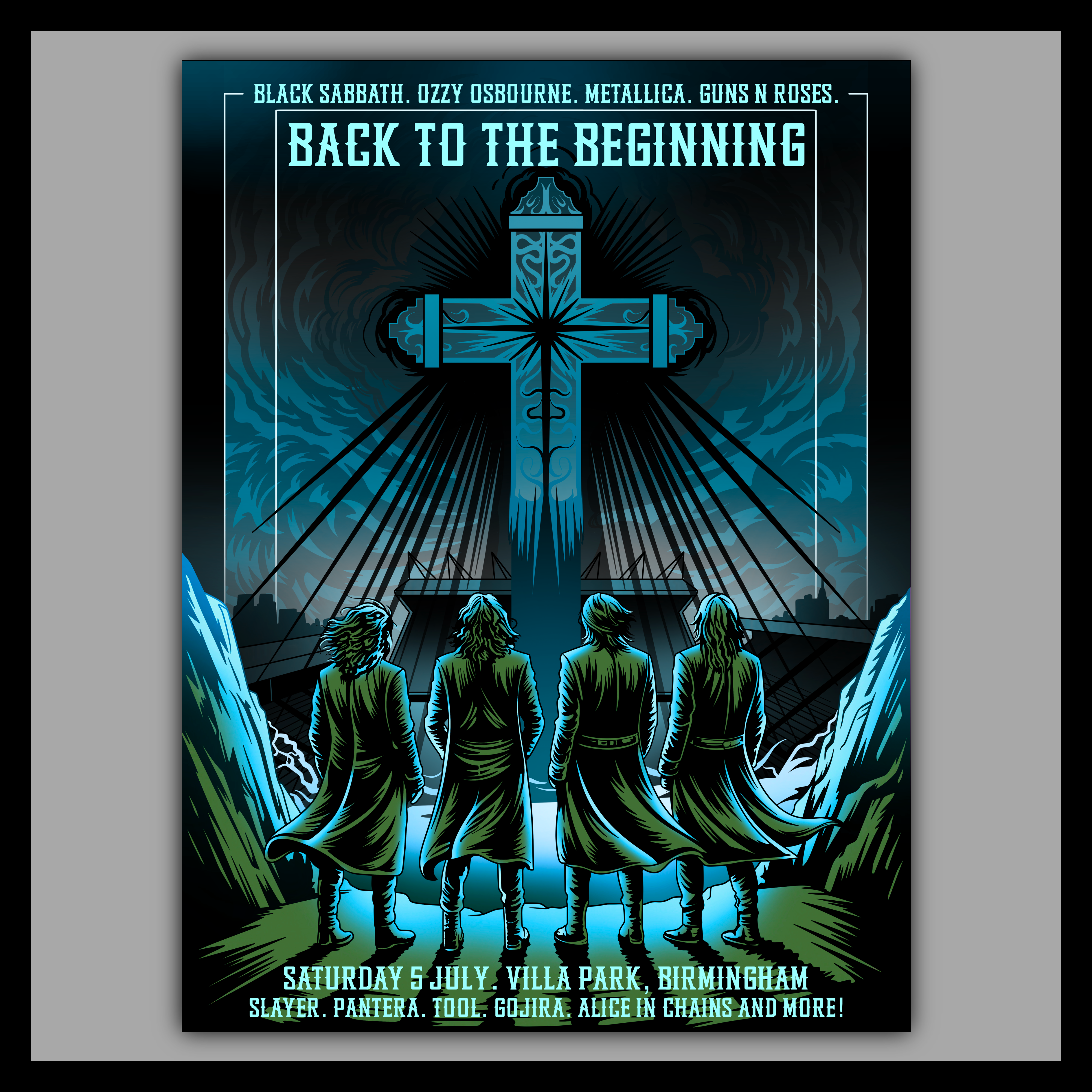 The Beginning - Black Blue LE10 - Fine Art Print – 74Lands