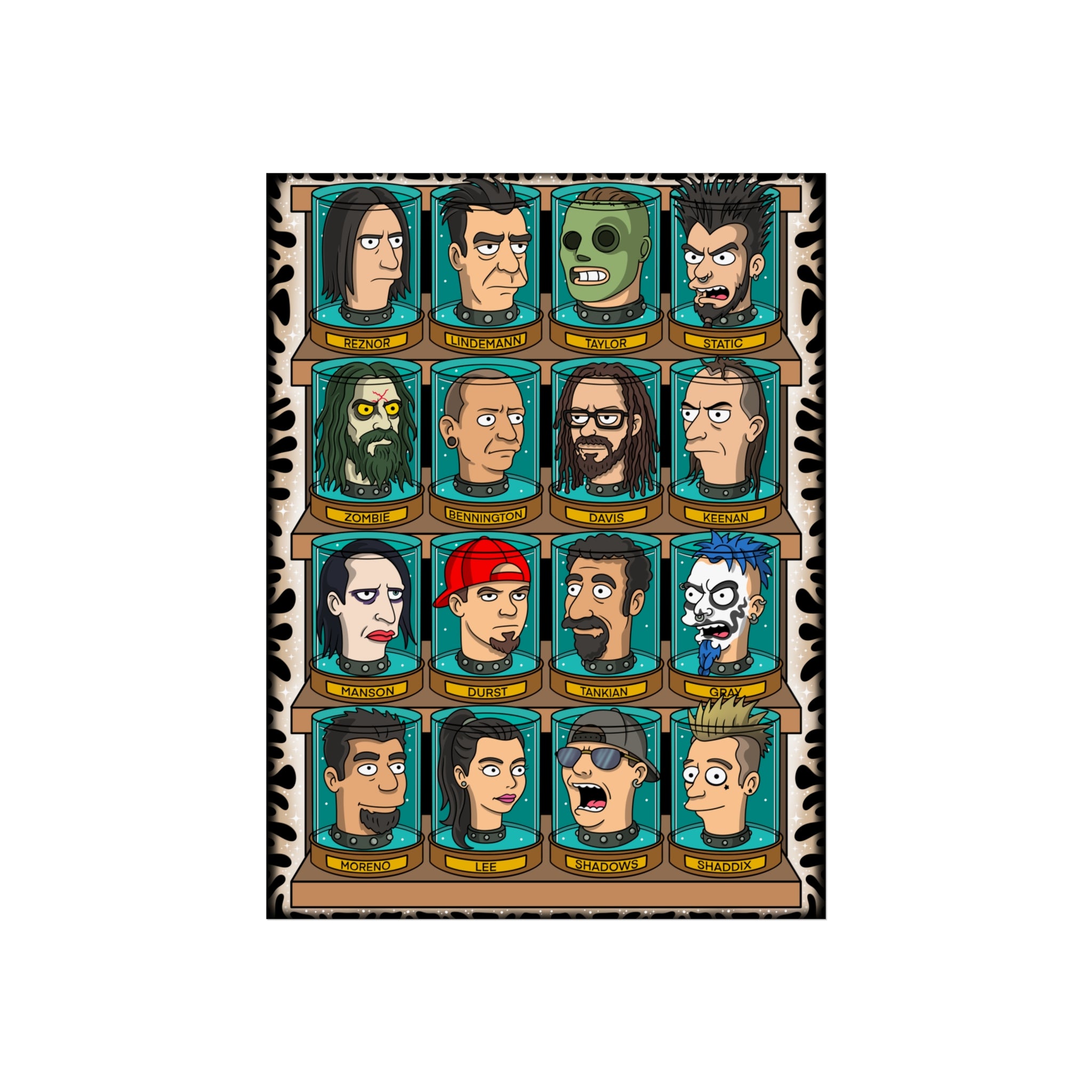 Jar Heads Modern Metal Heroes  18x24" Giclée Art Print