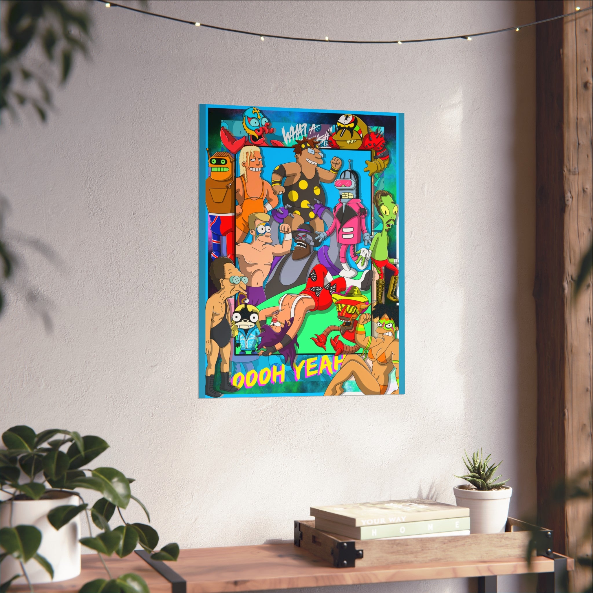Futuristic Wrestling Event 18x24" Giclée Art Print