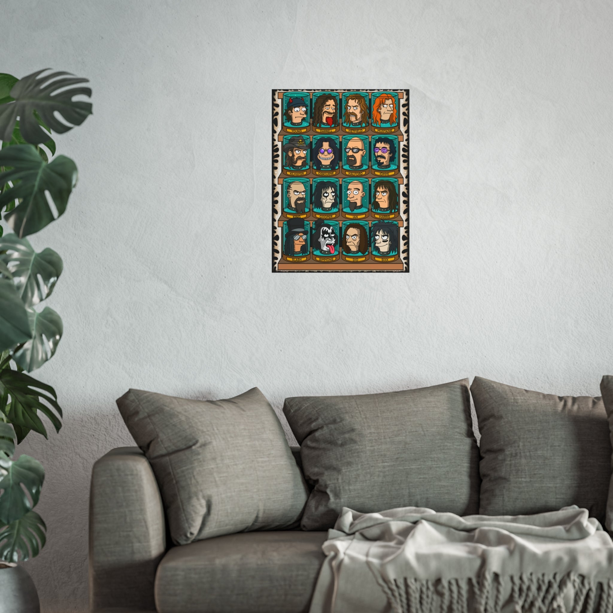 Jar Heads Metal Icons  18x24" Giclée Art Print