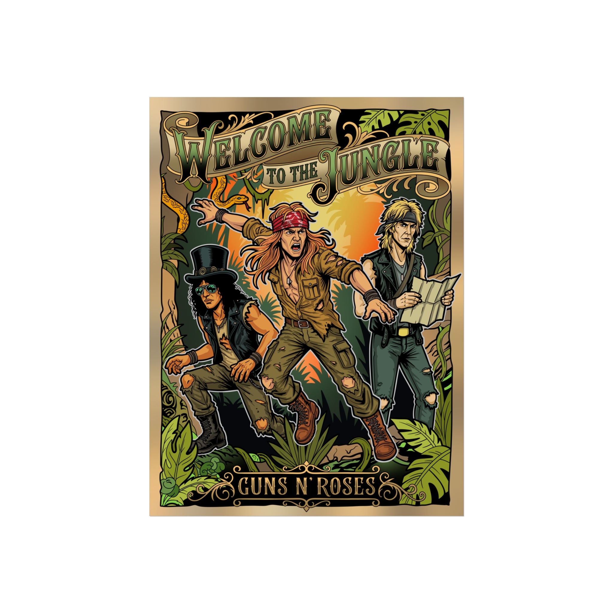 その他 Oliver Gal JUNGLE PARADE 51cm x 51cm Welcome to the Jungle 18x24