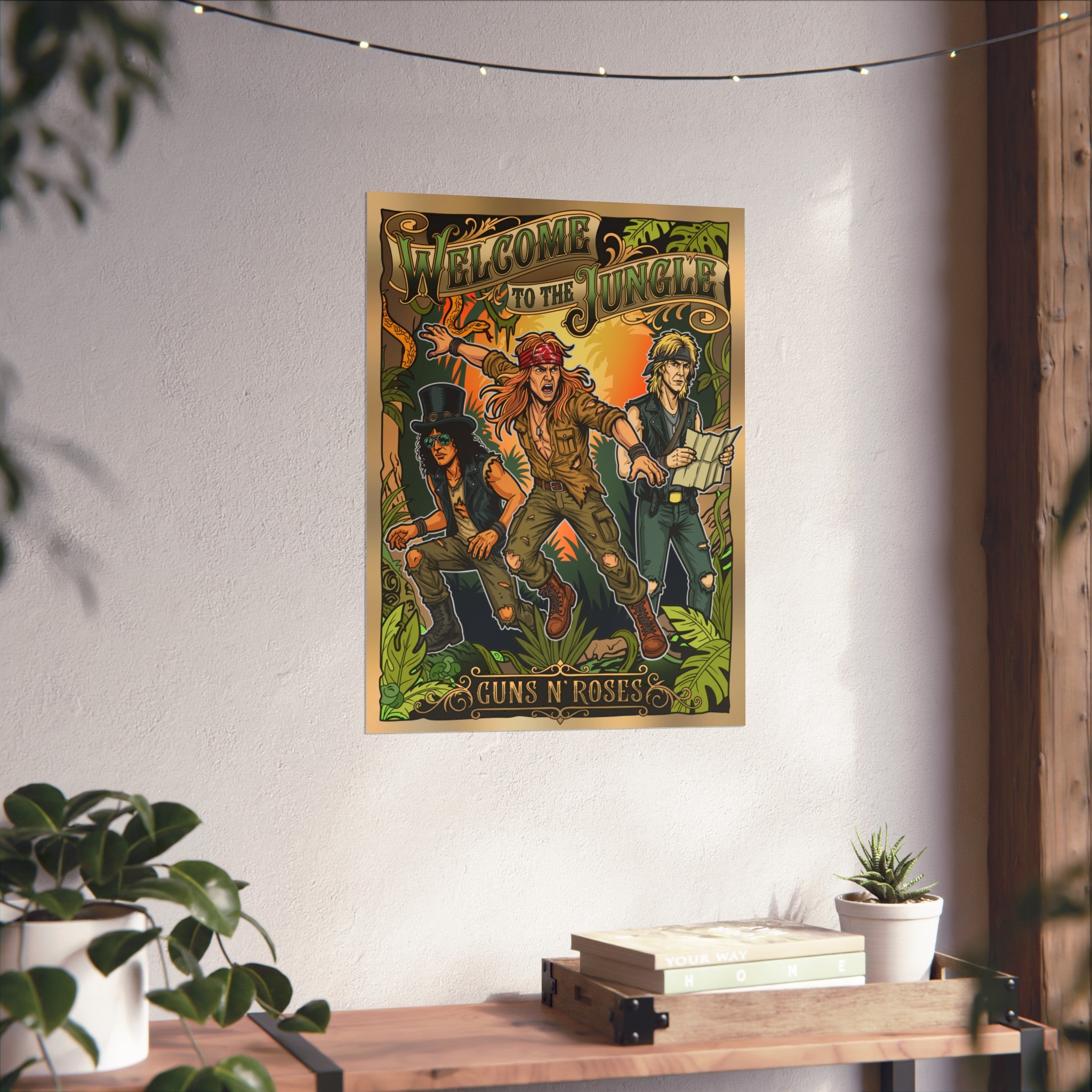 その他 Oliver Gal JUNGLE PARADE 51cm x 51cm Welcome to the Jungle 18x24
