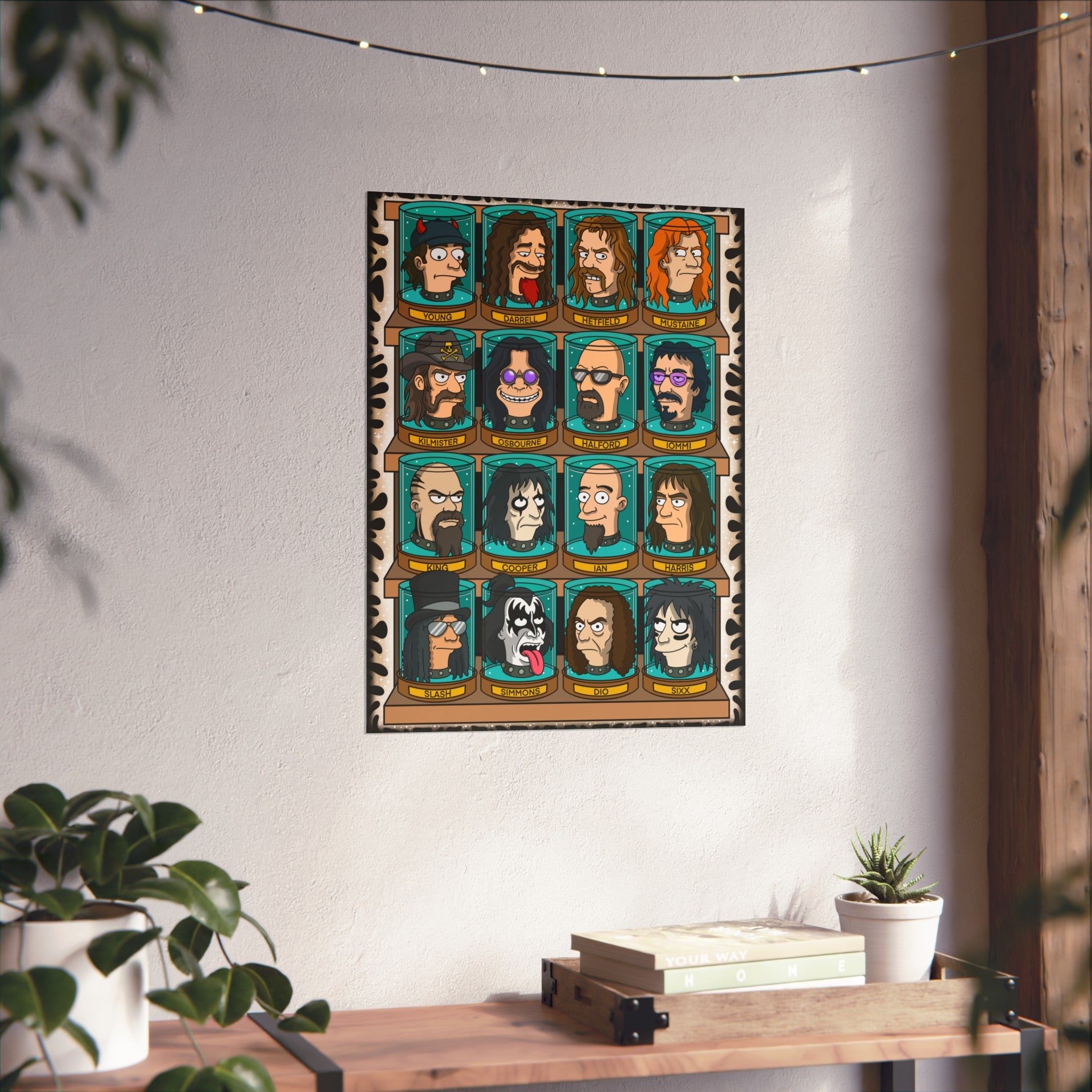 Jar Heads Metal Icons  18x24" Giclée Art Print