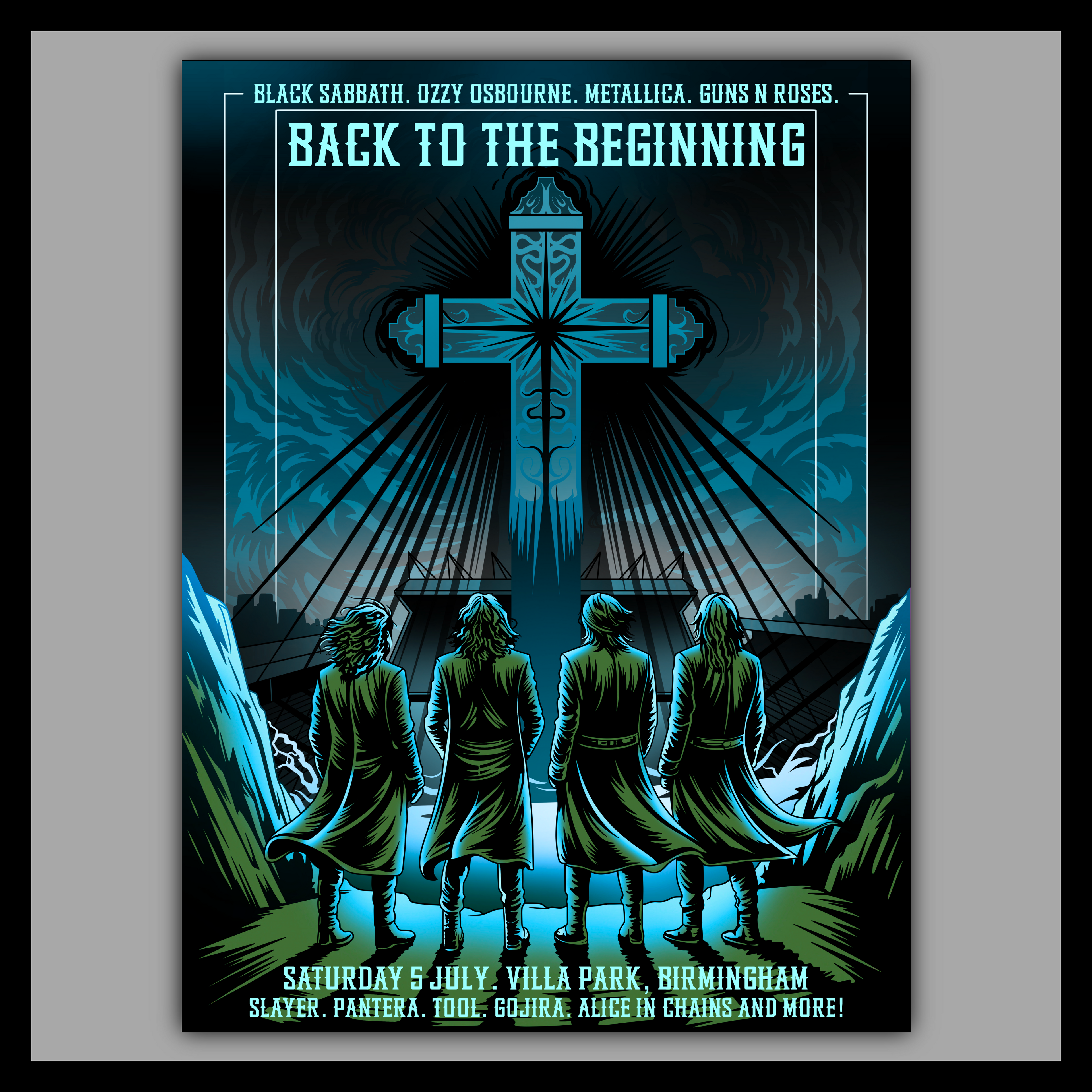 The Beginning - Black Blue LE10 - Fine Art Print