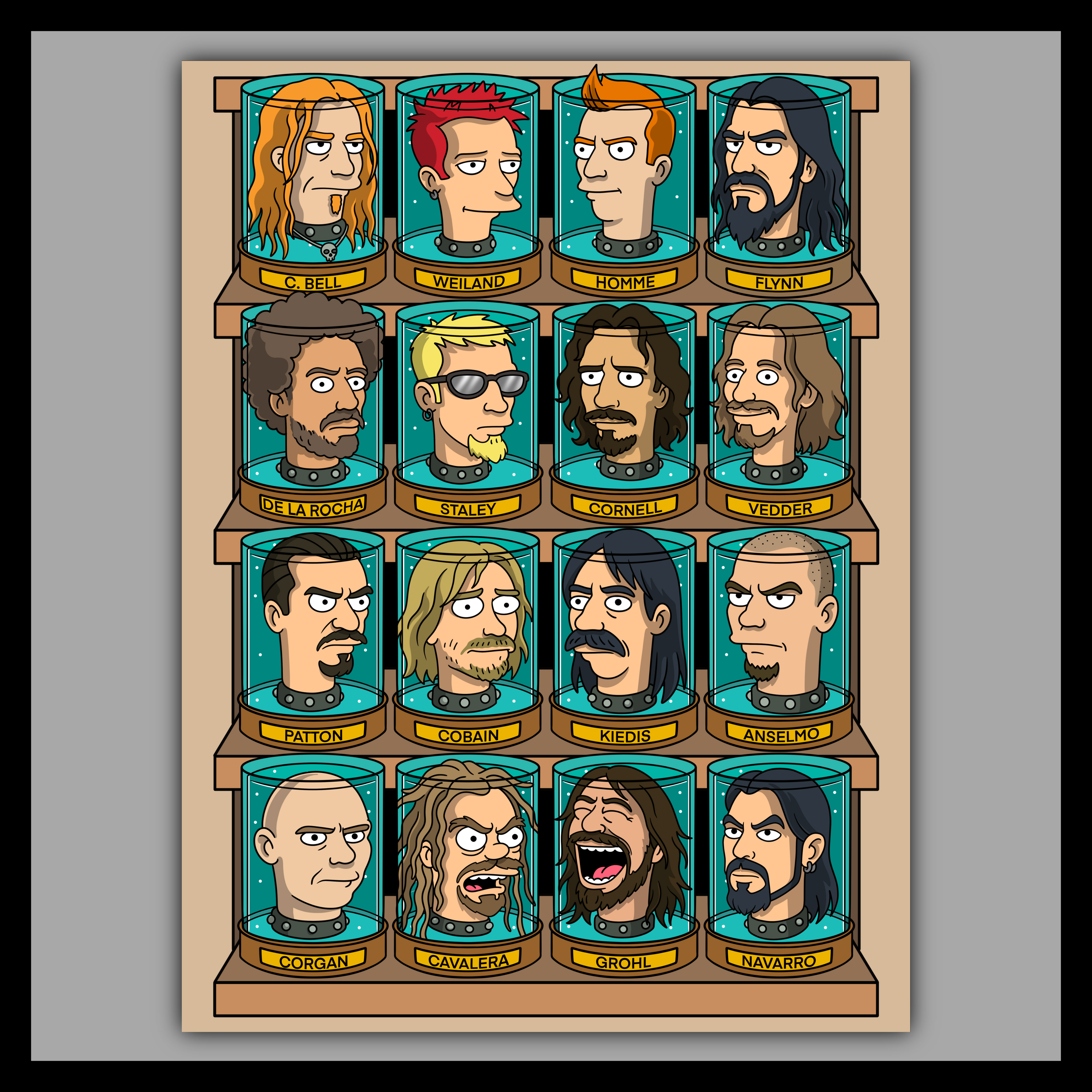 Heavy Metal Jar Heads Season 3 - Fine Art Print