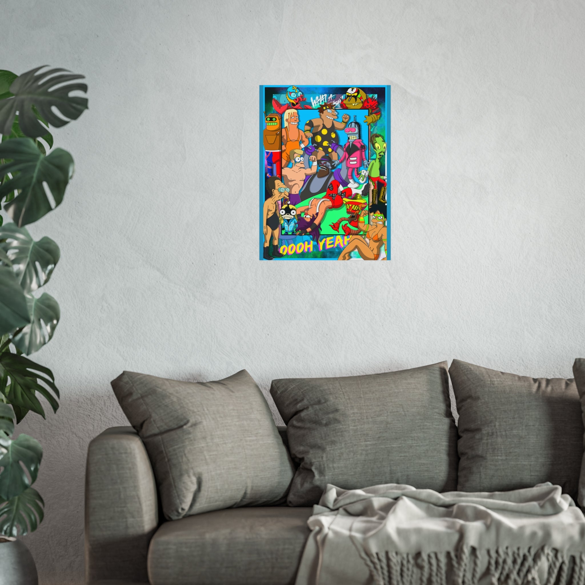 Futuristic Wrestling Event 18x24" Giclée Art Print