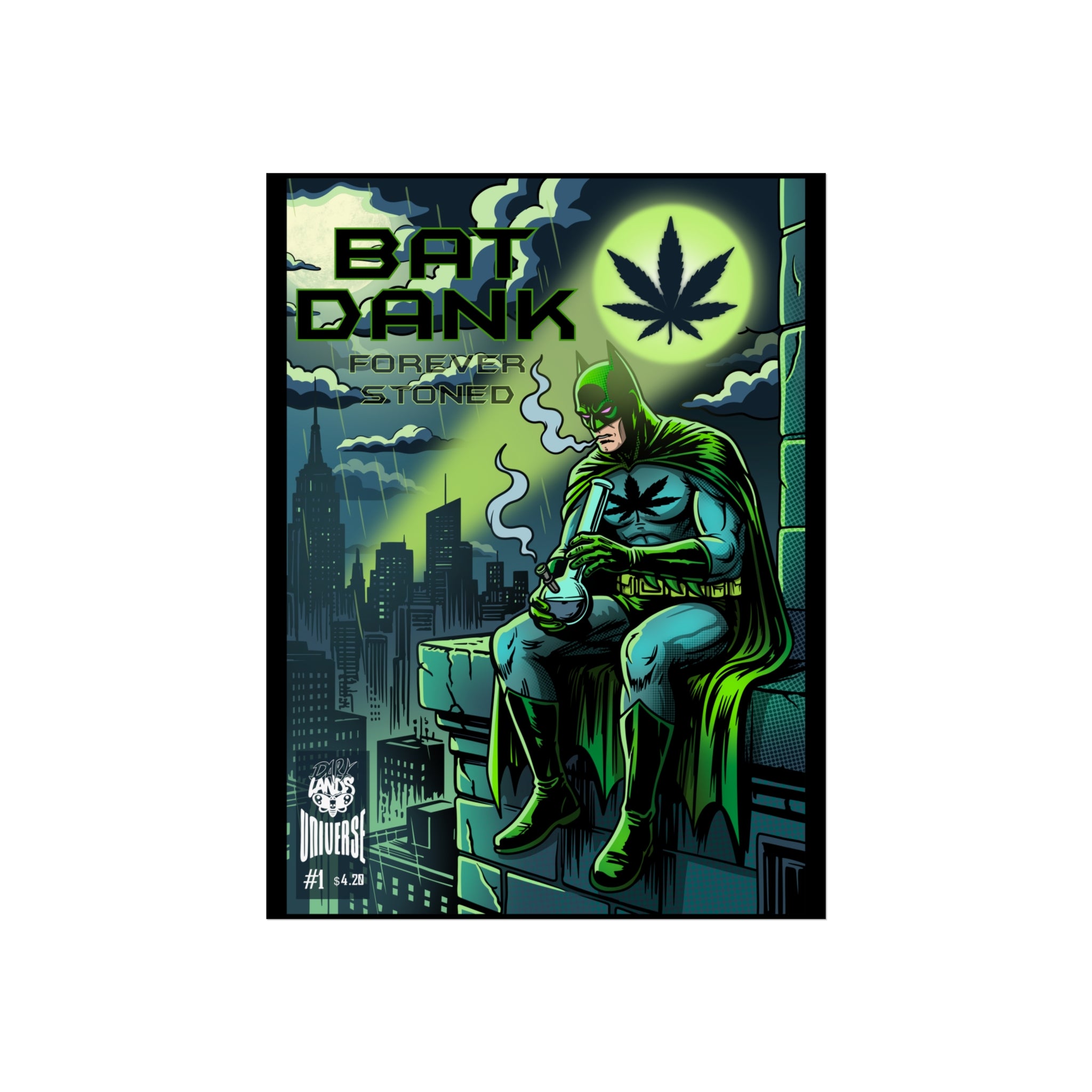 Bat Dank Darklands Comic #1 18x24" Giclée Art Print
