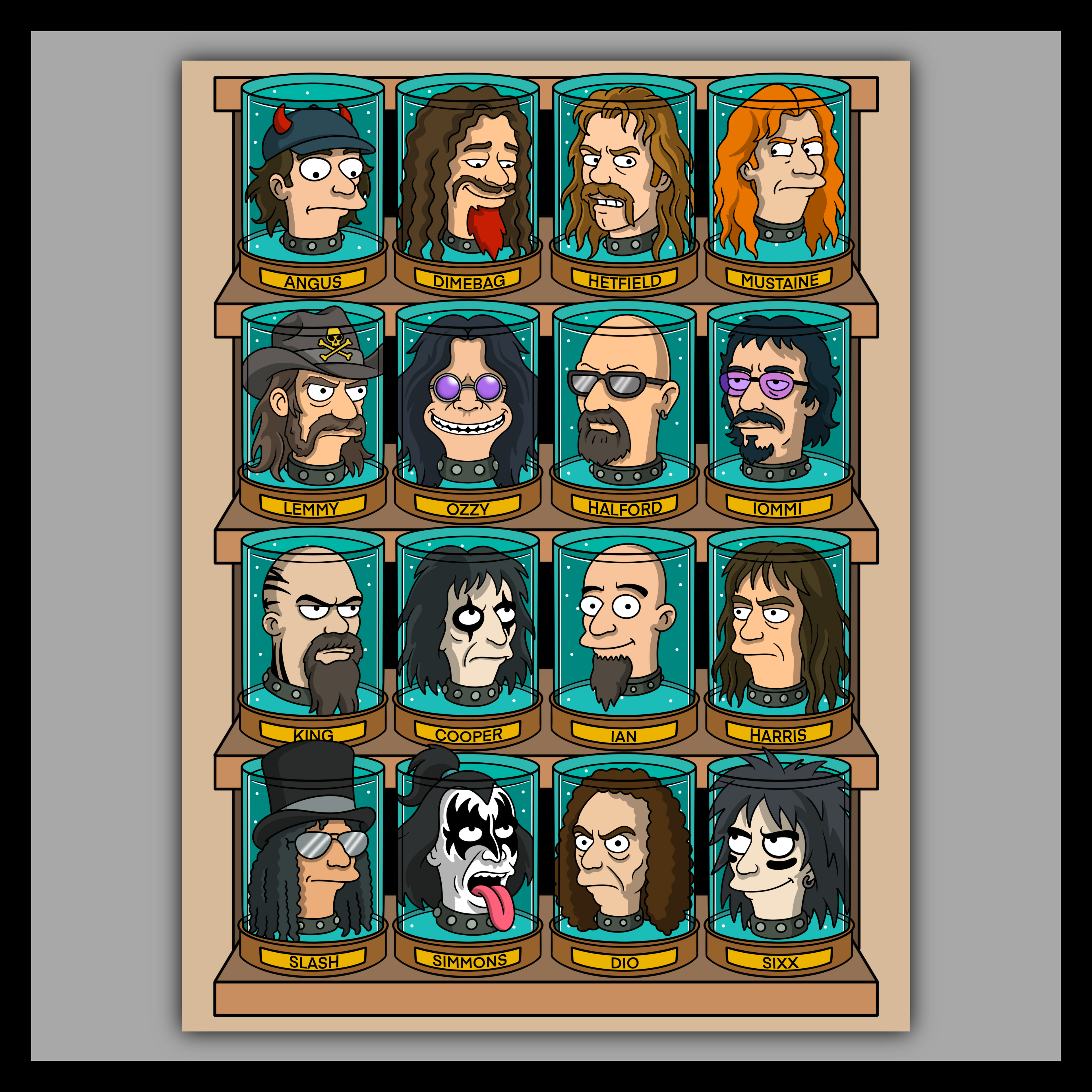 Heavy Metal Jar Heads Season 1 - Fine Art Print