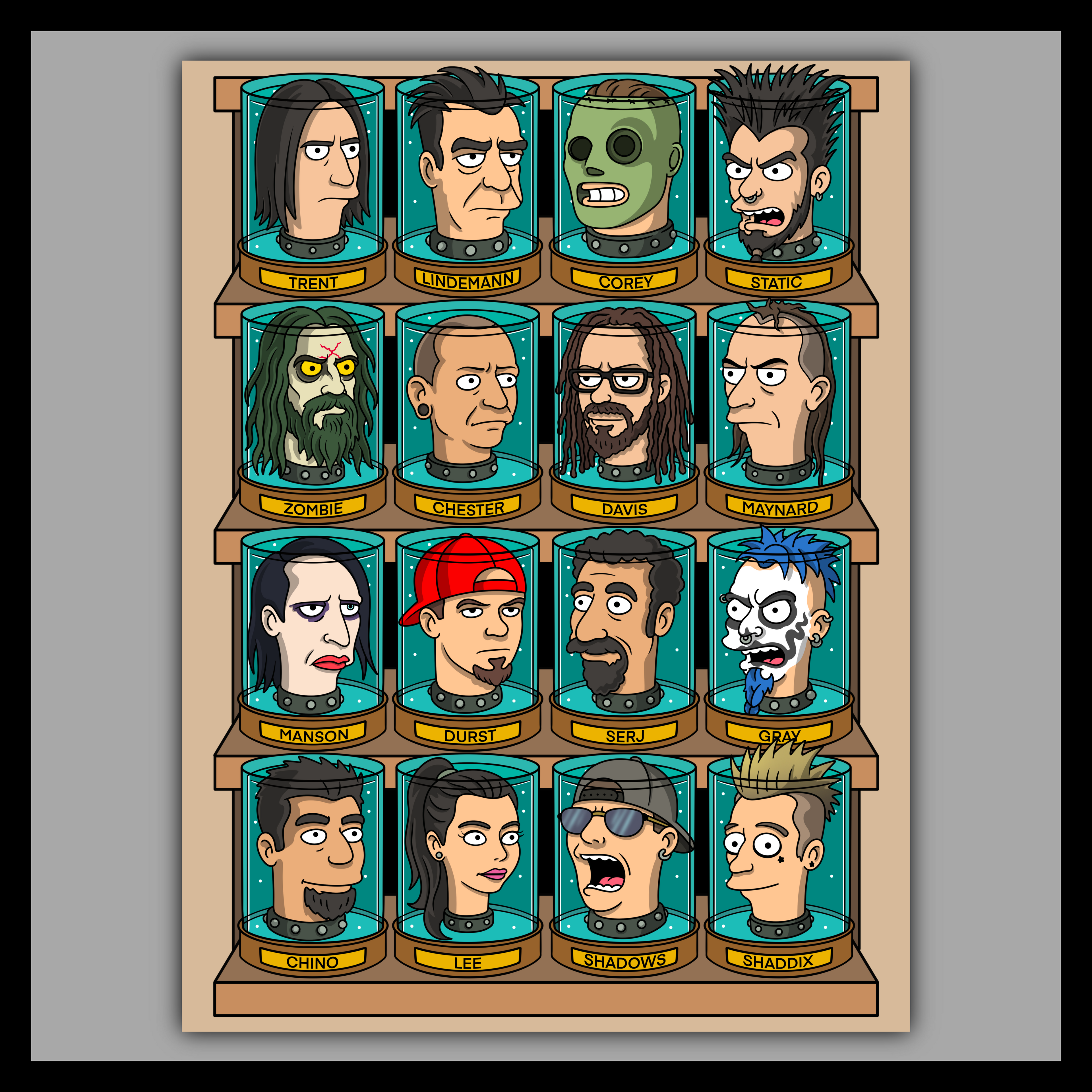 Heavy Metal Jar Heads Season 2 - Fine Art Print